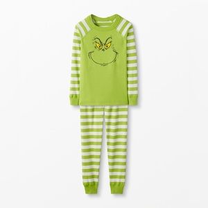 Hanna Andersson Grinch Pajamas Set - Size 3T 90cm - Unisex Boys Girls NWT
